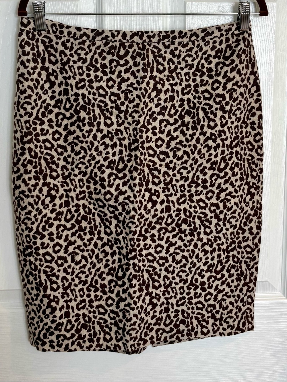 J. Crew Leopard Print Pencil Skirt - Brown and
